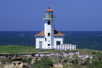 Oregon Coast, Cape Arago lighthouse, on an islet off Gregory Point von Danita Delimont