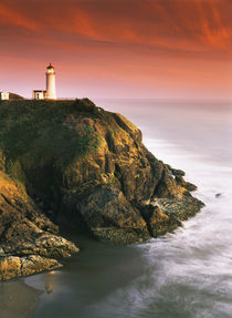 USA, Oregon, Washington Coast, View of North Head Lighthouse by Danita Delimont