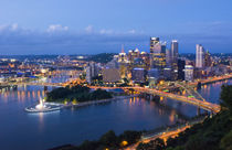 Pittsburgh Pennsylvania skyline from Mt Washington of downto... by Danita Delimont