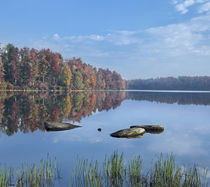Lake Jean in autumn, Ricketts Glen State Park, Pennsylvania, USA by Danita Delimont