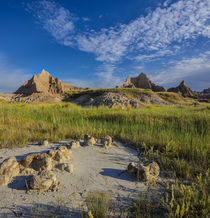 Badlands formations n Badlands National Park, South Dakota, USA by Danita Delimont