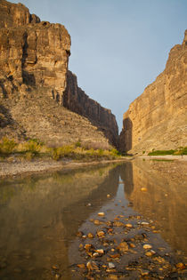 Santa Elena Canyon and Rio Grande at sunrise. by Danita Delimont