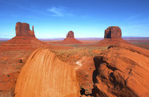 Monument Valley Utah desert mittens in panoramic of Western ... by Danita Delimont
