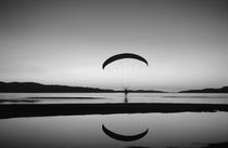 Powered paraglider over the Great Salt Lake von Danita Delimont