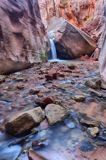Utah, Kanarraville, Kanarra Creek canyon and waterfall by Danita Delimont