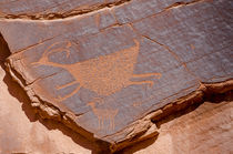 Petroglyphs at Sun's Eye, Monument Valley Navajo Tribal Park... by Danita Delimont