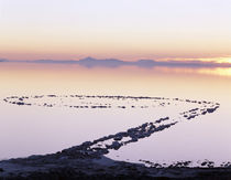 USA, Utah, Spiral jetty above Great salt lake by Danita Delimont