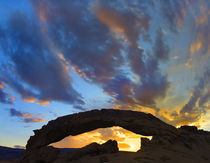 Dramatic sunrise over Sunset Arch, Escalante National Monument, Utah by Danita Delimont