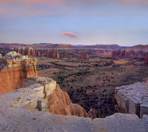 Sunset at Upper Cathedral Valley, Capitol Reef National Park, Utah by Danita Delimont