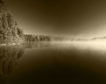 USA, Vermont, Adams Reservoir, Woodford State Park, Autumn t... by Danita Delimont