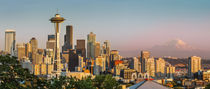 Setting sunlight on the Seattle skyline, Washington USA by Danita Delimont