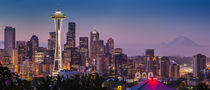 Dawn Twilight over Seattle Skyline, Washington USA by Danita Delimont