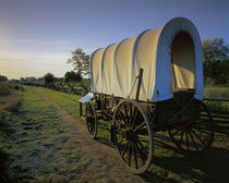 USA, Washington, Whitman Mission National Historic Site, Covered Wagon by Danita Delimont