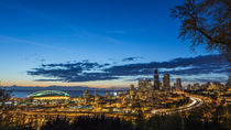 City skyline from Jose Rizal Park in downtown Seattle, Washi... by Danita Delimont