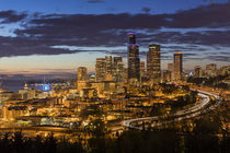 City skyline from Jose Rizal Park in downtown Seattle, Washi... von Danita Delimont