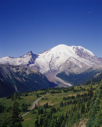 Mt. Rainier viewed from Sourdough Ridge showing Emmons Glaci... von Danita Delimont