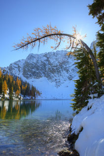 USA, Washington, Wenatchee National Forest, Blue Lake with g... by Danita Delimont