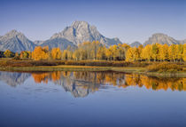 USA, Wyoming, Grand Teton National Park, Mount Moran from Ox... von Danita Delimont