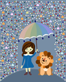 lion in the rain by Sabrina Ziegenhorn