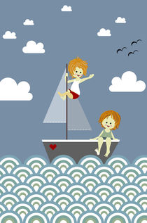 sailing twins von Sabrina Ziegenhorn