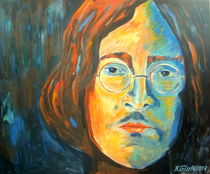 Porträt John Lennon by Helmut Glaßl