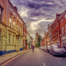 Norwich Street Scene by Vincent J. Newman