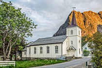 Reine Kirche auf den Lofoten  by Christoph  Ebeling