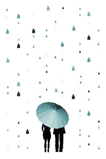 come under my umbrella monochrom von Sabrina Ziegenhorn