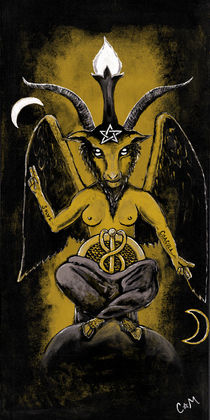 Baphomet Yellow by Cathrine Wendt