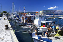 Fishing boats of Corfu Town  by Rob Hawkins