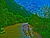 River near Schwendt in Tyrol von Michael Naegele