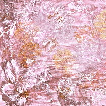 Abstract Autumn In Golden Pink von gittagsart