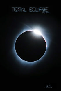 Total Eclipse Wyoming - Blue Ring by Ruth Klapproth