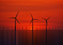 Wind Farms (Digital Art) von John Wain