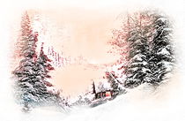 Twilight In The Winter Wonderland by gittagsart
