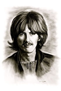George Harrison In Black And White by gittagsart