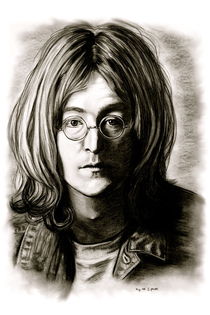 John Lennon In Black And White von gittagsart