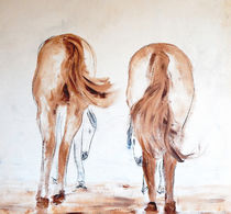 Pferd beige - Elterliche Fürsorge by Conny Wachsmann