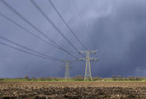 Power Pylon in bad weather by John Stuij