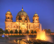 Berliner Dom, Kirche bei Abenddämmerung, Berlin, Deutschland, Europa by Torsten Krüger