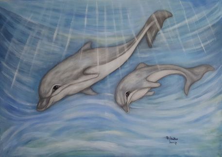Krafttiere-delfine