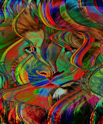 Abstract Lion von Blake Robson