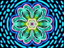 Neon Flower von fraktalini