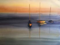 Boote auf Bütten by Dorothea "Elia" Piper