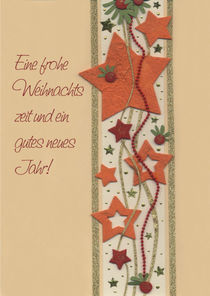 Weihnachtskarte mit Sternen von seehas-design