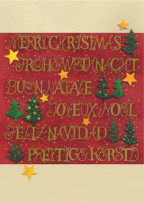 Weihnachtskarte Mehrsprachig by seehas-design
