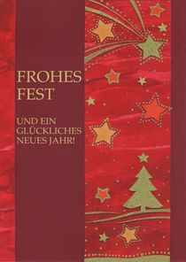 Weihnachtskarte Rot by seehas-design
