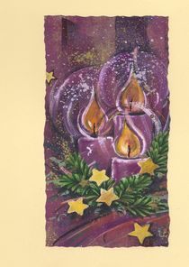 Weihnachtskarte Kerzenschein by seehas-design