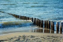 Holzbuhnen am Nordseestrand by Claudia Evans