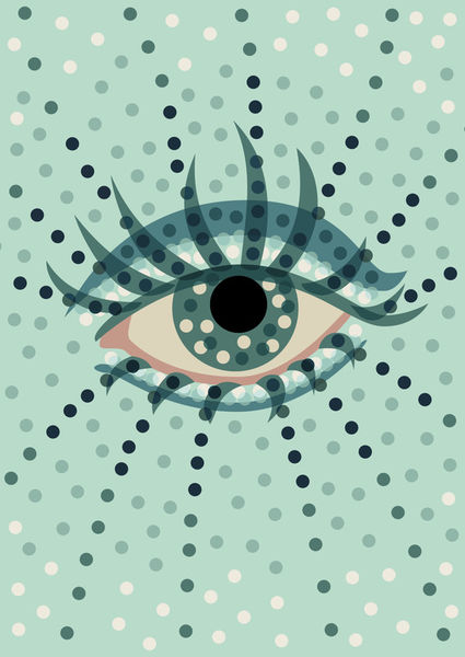 Eye-of-dots-art-print